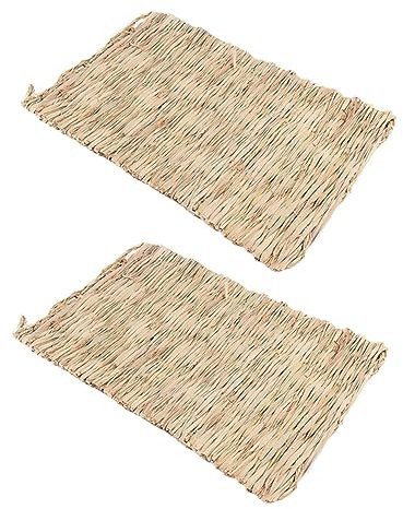BELLIFFY 2pièces pour Hamsters Et Tapis De Sommeil Confortables pour Animaux De Compagnie Beige