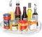Drucilla Drehteller Kühlschrank Organizer, 24cm Drehteller Küche Organizer, 360° Drehplatte Kühlschrank, Drehbares Gewürzregal für Gewürzen, Flaschen