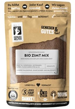 Bremer Gewürzhandel BIO Zimt Mix, Mischung aus Cassia & Ceylon Zimt, 100g