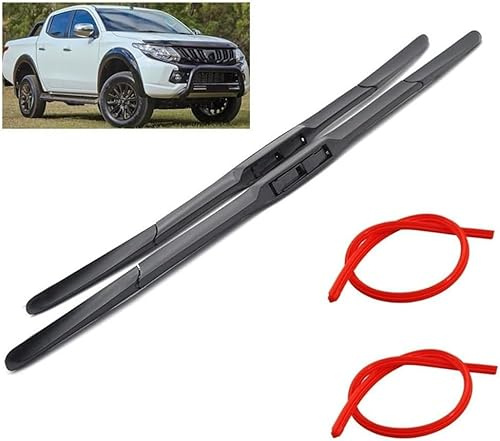 Huiloogye Scheibenwischer für Mitsubishi Triton L200 Strada Strakar Barbarian 2015-2020 Front - Originalgröße - Leise & Kratzfrei - Einfache Montage - 2er Set
