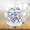 Ceramic Electric Kettle - Cordless Blue and Porcelain Kettle for Quickly Boiling Water for Tea, Coffee, Soup, and Oatmeal