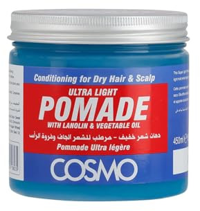 Cosmo Ultra Light Pomade Lanolin and Vegetable Oil Hair Wax 450ml
