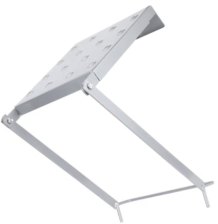 Tool Storage Platform Shelf Holder for Ladder Safety Standing Extension Steel with Anti-Slip Grip