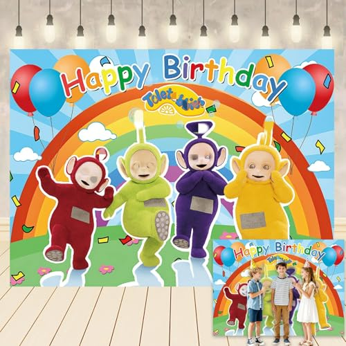 Kids Birthday Party Backdrop, Theme Backdrop Party Supplies Background Photography Background, Birthday Sign Poster For Girls And Boys (5 * 3FT)