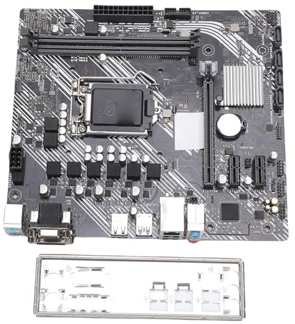 Denash DDR4-Motherboard, Passend für LGA 1200 CPU der 10. Generation, PCI E 3.0 M ATX DDR4 64 GB, 4 -Schnittstellen, High-Definition-Multimedia-Schnittstellenanschluss