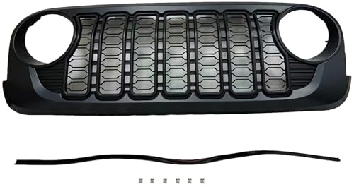 Kühlergrill Frontgrill Im Design Für Jeep Für Wrangler JK (2007–2017) K010 2024 (ABS-Grill, JK- Bis JL-Stil) Sport Kühlergrill