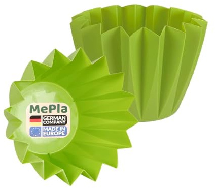 MePla - 10 Stück - Umtopf Adonis ø11 - Hellgrün - Bruchsicher, UV-beständig & wetterfest – Pflanztopf Made in Germany für innen & außen