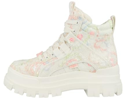 Buffalo Aspha Nc Mid - Weiß/Rosa/Blau Baumwolle