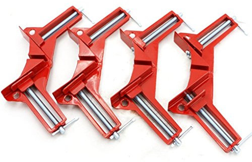 LaoSiJi 4 PCS Zinc Alloy 90 Degree Right Angle Corner Clamp Picture Photo Frame Corner