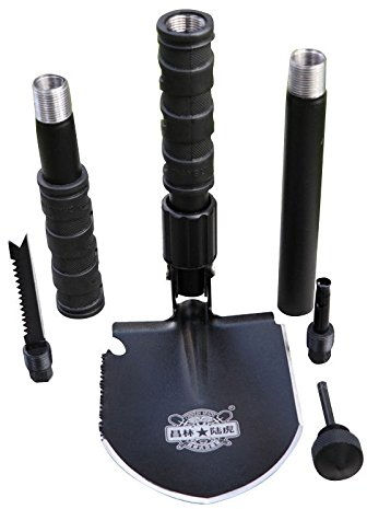 Survival Multifunktions Schaufel Kit Camping Outdoor Zelten Multitool Carbonstahl Rostschutz Klappspaten Wandern