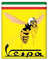 MioVespa Collection 3D Domed Sticker for Front (Horncasting) Badge of Your Vespa with Mio Vespa Logo on Yellow and Italian Flag