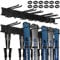 Odoland Skiaufbewahrung Skihalter für 6 Paare Ski Snowboard Rack Wandhalterung, Haus und Garage Ski Storage Rack Wandhalterung