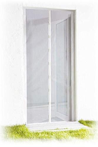 Tür Fliegengitter Schutz Fliegen Insekten Balkon Terrasse Weiss