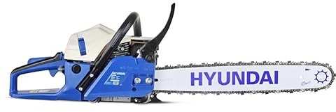 HYUNDAI Benzin-Kettensäge CS6220G | 51 cm/20 HYUNDAI Schwert und Kette | Motorsäge, Motorkettensäge, Benzinsäge | Hubraum 61.5 cm³ | 3.9 PS Leistung | inkl. Werkzeugset