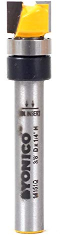 YONICO Flush Trim Router Bit 3/8-Inch Diameter 1/4-Inch Shank 14151q