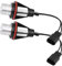 Akozon Luz LED 2pcs Coche brillante 6000K 5W Angel Eyes Lámpara LED para E60 E61 E39 E53