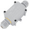 PEBA Abzweigdose, Erdkabel Klemmdose Verbindungsdose, 2 Wege Junction Box, IP68 Wasserdichte Verteilerdose, Kabelverbinder Aussen, Elektrischer Außenverteilerdose, Kabeldurchmesser 4mm-12mm, grau