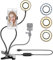 Webcam Mount for Live Stream, Selfie Ring Light with Webcam Holder for Logitech Webcam c925e, C922 X, C930e, C922, C930, C920, C615, for GoPro Hero 8/7/6/5, Arlo Ultra/Pro/Pro2 / Pro3/Brio 4 K