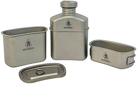 Titanium Veldfles Kookset (1,1 l)