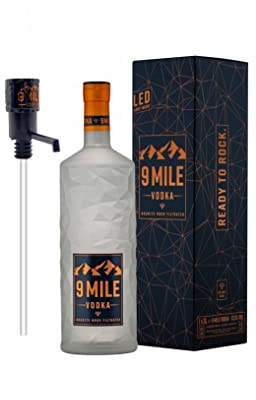 Mixcompany 9 Mile Vodka Magnum Wodka 3l (37,5 Prozent Vol) mit Pumpe 3000ml Flasche- [Enthält Sulfite]
