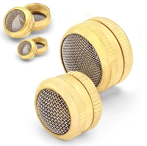 Ultrasonic Cleaner Baskets for Small Parts | Set of 2 Ultrasonic Parts Cleaner Basket with Screw Lock | Brass Body Stainless Steel Mesh Jewelry Steam Cleaner for Jewelry & Watch Parts | by MaxoPro