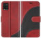 BoxTii Coque pour Vivo Y21 / Vivo Y21S / Vivo Y33S, Portefeuille Etui en Cuir PU, Magnétique Protection Housse Coque pour Vivo Y21 / Vivo Y21S / Vivo Y33S, Rouge