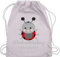 Turnbeutel Rucksack - Kita Beutel Wechselsachen Mädchen - Wechselkleidung Marienkäfer - Unisize - Pastell Rosa - stoffbeutel wechselklamotten kindergarten wechselbeutel personalisierte