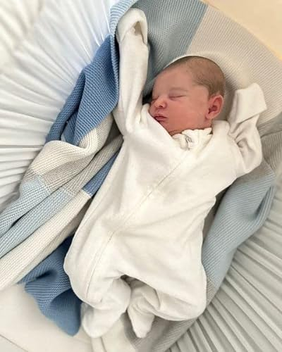Zero pam Reborn Baby Puppe 19 Zoll 48 cm Reborn Puppen Lebensecht Silikon Baby Junge Realistisch Neugeborene Babypuppen Mit Zubehör