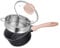 JEETEE 2 Quart Saucepan with Steamer Basket, Small Sauce Pot with Lid，Nonstick Coating with Pour Spout,Induction Compatible Cookware Sauce Pan for Cooking, PFOA/PFOS Free