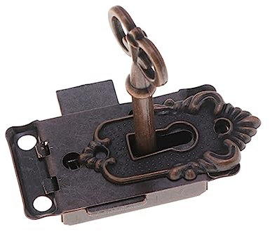 Angoily Schmuckkästchenverschlüsse Antike Holzschatullenverschlüsse Geschenkschloss Aus Legierung Hakenverschlüsse Für Vintage-kisten Schmuckkästchen Werkzeugkästen