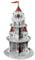 Adval9Vram Mittelalterlicher Ritter Cupcake Ständer - 3 Etagen Ritter Geburtstagsfeier Runder Karton Tortenständer, Dessert Turm Halter Muffinständer Serviertablettständer für Geburtstag Hochzeit