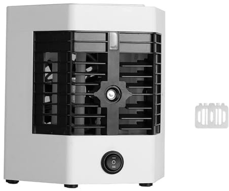 MACHSWON 5V 12W Portable Air Conditioners, Personal Mini Air Cooling Fan, Evaporative Air Cooler, White, 3-in-1 Compact Indoor AC Unit with Advanced Cooling Technology, Smart Sensor Control