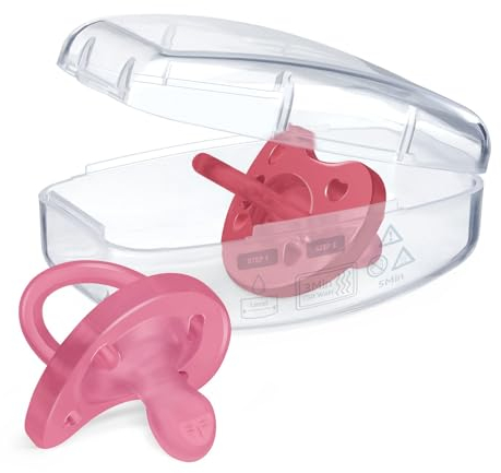 Chicco PhysioForma Sucette en Silicone 16-36 Mois/Fille, Ensemble de Tétines Douces et Délicates, Nouvelle Version, Rose