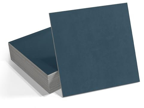 16-Pack Peel and Stick Floor and Wall Tile for Kitchen Bathroom 9 x 9 SPC Self Adhesive Vinyl Flooring Patterned Blue Backsplash Tile, 9.12 Sq Ft.