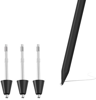 4 Unités Alliage Pointes de Remplacement pour Xiaomi Focus Pen Xiaomi Pad 6S Pro 12,4 & Xiaomi Pad 7/7 Pro 11,2, Super Durabilité, Contrôle Précis, Amicale de L'écran, Nior