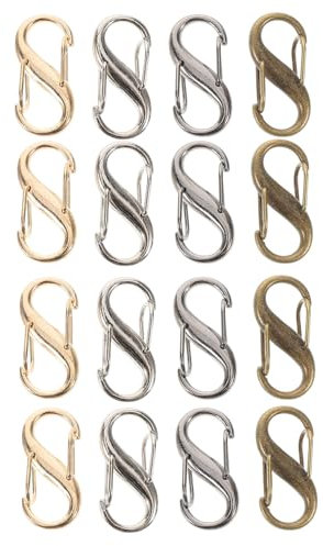 SAFIGLE 16pcs Metal Chain Adjustment Buckle for Handbags Electroplated Buckles Chain Straps Fastening