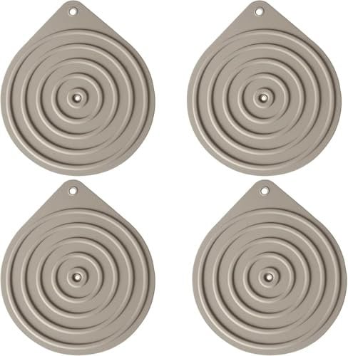 Silicone microwave plate warmers 4-piece microwave pan heat-resistant and non-slip for oven, hot pans, or dinner parties Multi-functional for cooking and serving