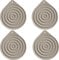 Silicone microwave plate warmers 4-piece microwave pan heat-resistant and non-slip for oven, hot pans, or dinner parties Multi-functional for cooking and serving