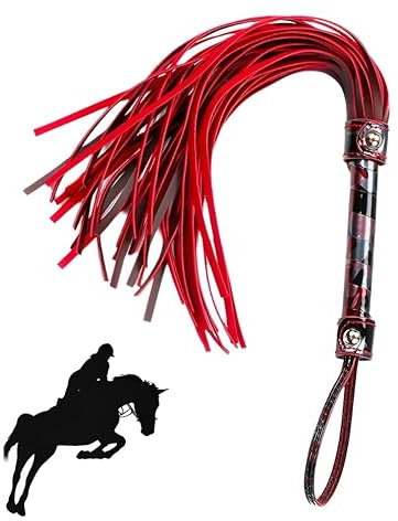 Leder Peitschen Reitgerte, Leder Reitgerte, Pferdepeitsche, Gerte für Pferde Reitgerte für Pferd das tägliche Training, Pferd Springen Rennen,Schneebesen aus Leder mit Fransen