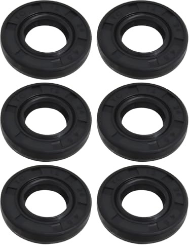 Create idea 6 Stück TC-Wellendichtring, Nitril-Drehwellendichtring, Doppellippendichtring, Gummi-Doppellippendichtung, 12 x 24 x 4,5 mm, geeignet für industrielle Geräte