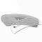 Bona Fide Beauty Ergonomic Moon Nail File (Clear) Grit in The Groove. Etched Glass File Made in The Czech Republic, Curve File with Large Gripping Surface.