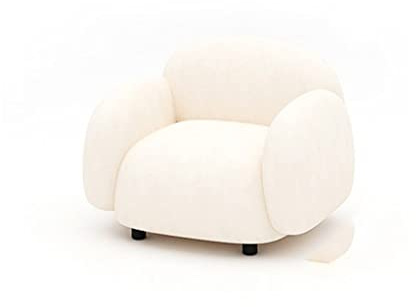 Nordic Small Sofa - Soft Velvet Couch for Living Room & Bedroom Comfortable Indoor Leisure Sofa for Home & Hotel Reception Stylish Compact Seating (C S)