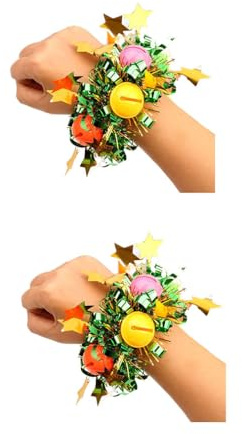 SMTCM Pailletten Armband Mit Glöckchen 1 Paar Dance Performances Handgelenk-Armbänder für Tanz-und Sportaufführungen im Kindergarten Tanzgruppen Sportveranstaltungen und Cheerleading Fans