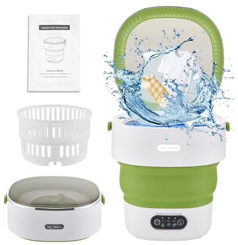 Lavatrice Portatile 13L,Mini Lavatrice Con Centrifuga,Lavatrice Da Campeggio,Con 3 Modalità,Lavatrice Da Viaggio Per Biancheria Intima E Vestiti Per Neonati