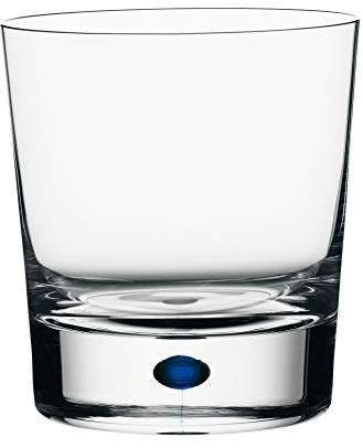 Orrefors Glas Intermezzo Blue für einen doppelten Old Fashioned, 40 cl, 6257441