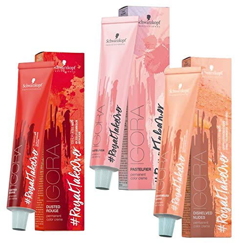 Schwarzkopf Tinte para el cabello profesional Igora Permanent Color Crema nº 8-849 rubio claro rojo beige morado 60 ml