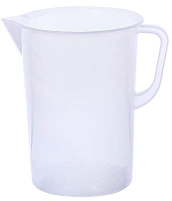 Othmro 5000ml Plastic Measuring Cup, 1pc Large 5L Measuring Jug Graduated Beaker with Handle for Baking Cooking Kitchen Lab Measure Tool