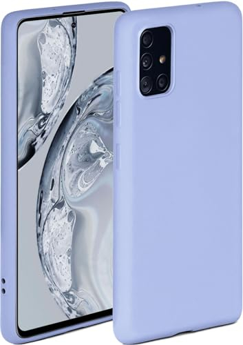 ONEFLOW Soft Case für Samsung Galaxy A51 Hülle aus Silikon mit Kameraschutz, Silikonhülle mit erhöhtem Schutz fürs Display, Backcover Schutzhülle, weiche Handyhülle, Hellblau