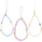 3 Stück Böhmische Handykette Handy Straps Vintage Neue Acryl Lächeln Stern Perlen Kette Bunte Perlen Strap Telefon Anhänger für Mobile mobile phone chain Handy Schmuck Hängen Chian für Frauen