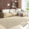 VIMODA Teppich Wohnzimmer Kurzflor Einfarbig für Schlafzimmer kinderzimmer weicher pflegeleichter, versch.- Größen, Farben, Farbe:Beige, Size:240x330 cm